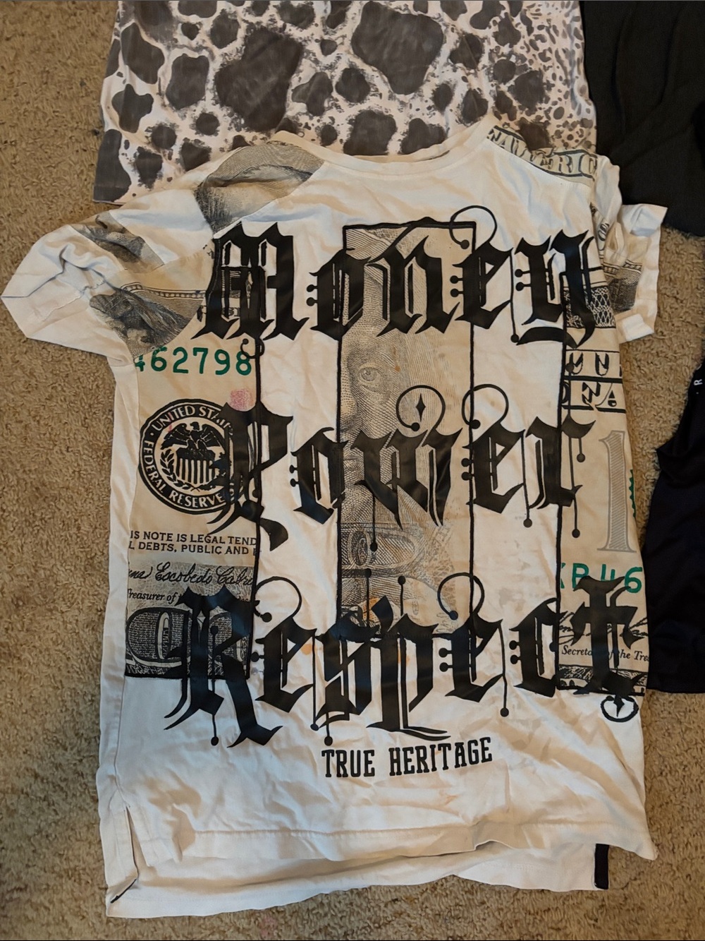 Heritage White Men’s Short-Sleeve Graphic Money Tee